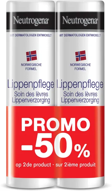 Neutrogena Formule Norvégienne Baume Lèvres Duo 2x4,8g (2ème -50%)
