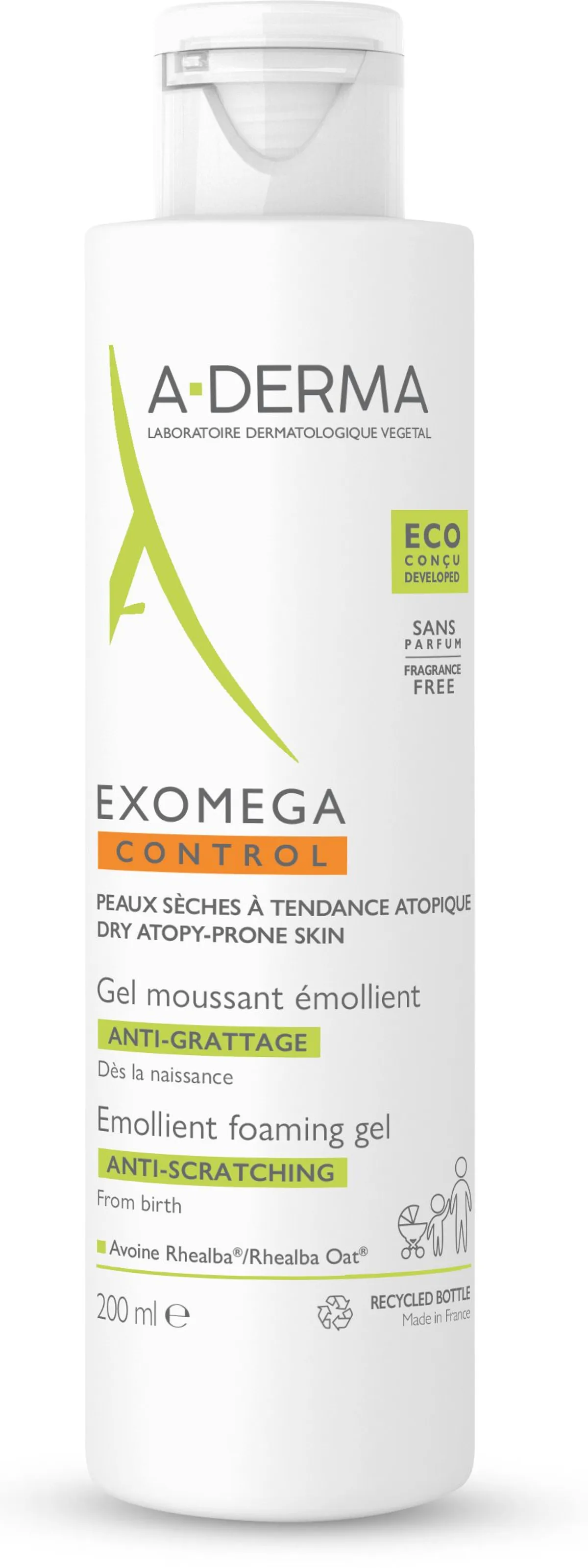 A-Derma Exomega Control Verzachtende Gel 200 ml