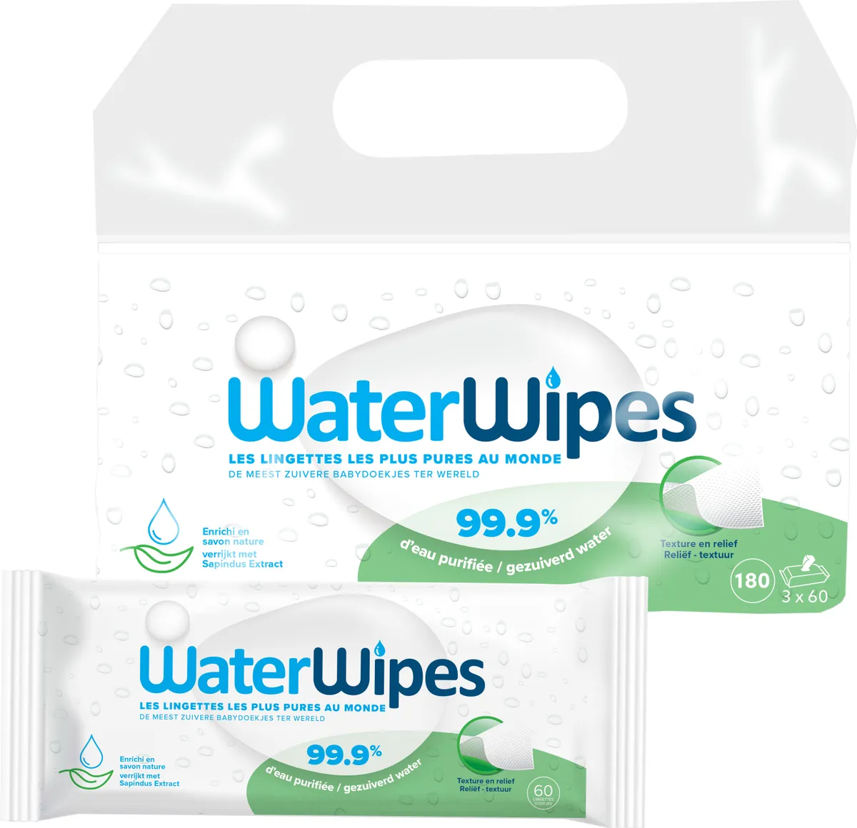Waterwipes Sapindus 180 Pcs (3x60)