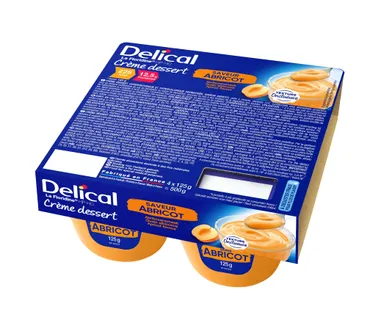 Delical Creme Dessert La Floridine Abricot 4x125g