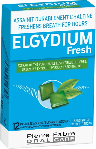 Oral Care Elgydium Fresh Pastilles À Sucer Haleine Fraîche 12 Pièces