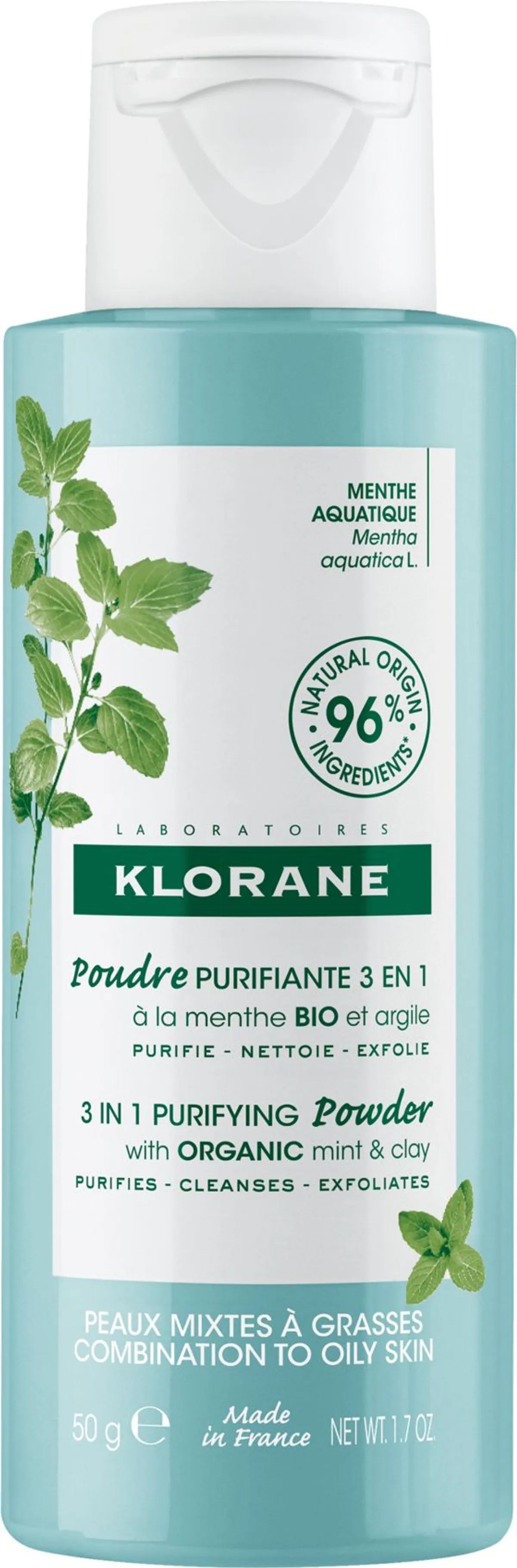 Klorane Poudre Purifiante 3 en 1