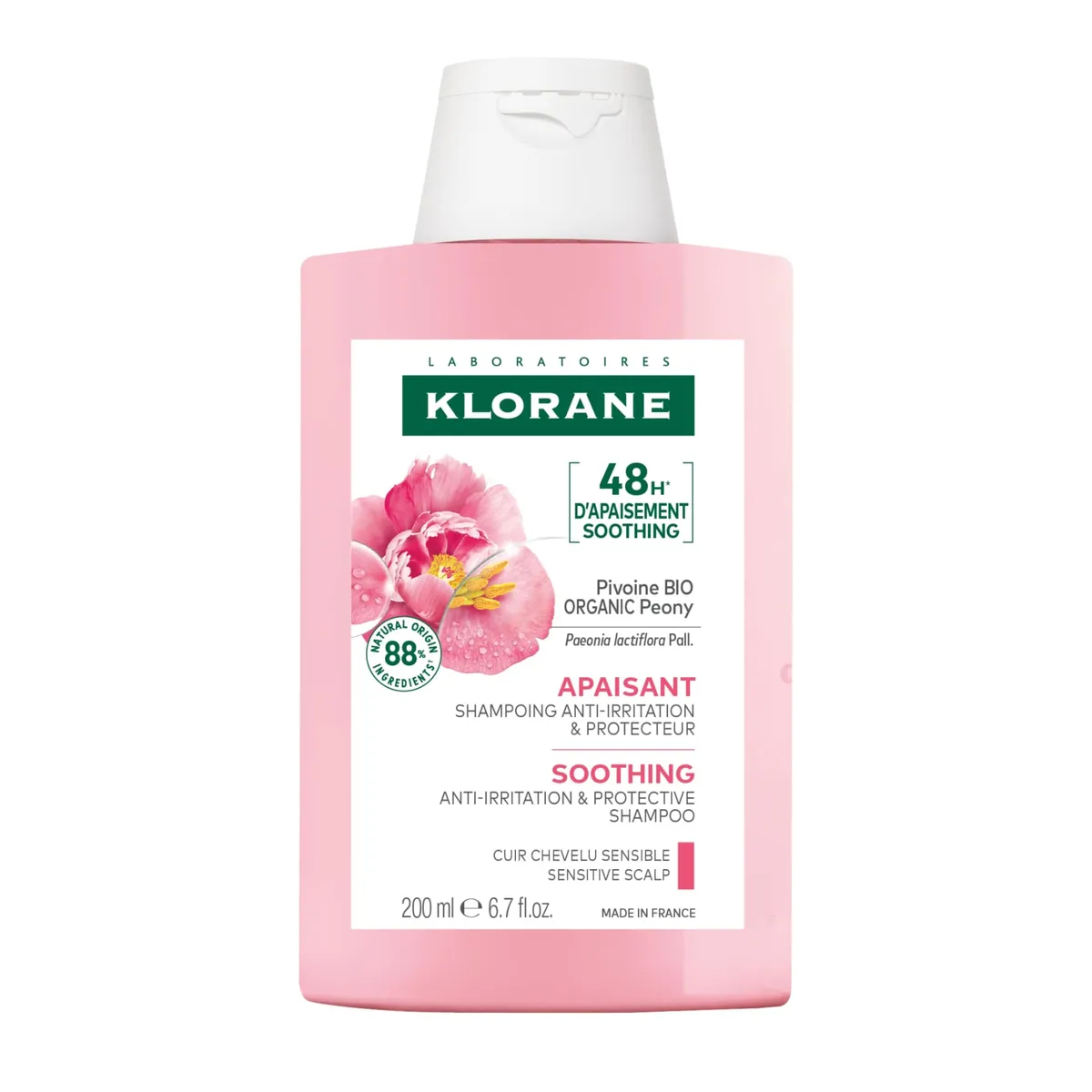 Klorane Bio Pioenroos Kalmerende Shampoo Anti-Irritaties & Beschermend 200Ml