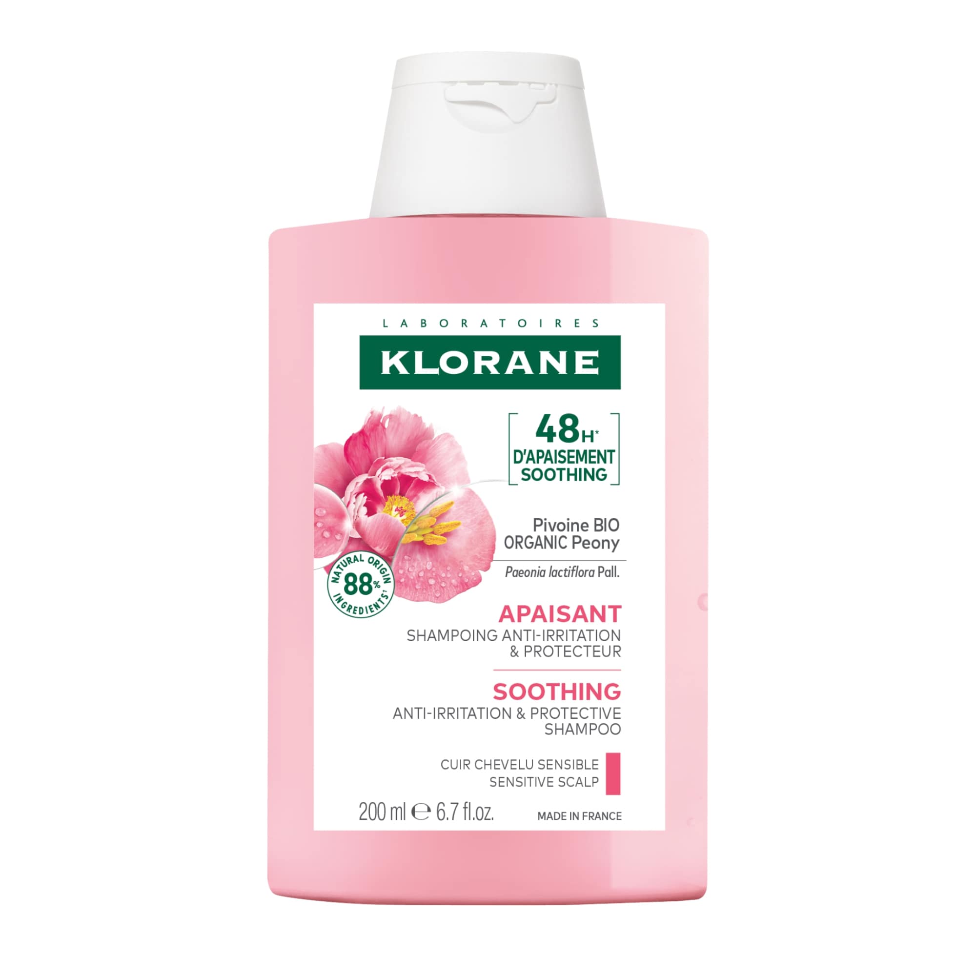 Klorane  Bio Pioenroos Kalmerende Shampoo Anti-Irritaties & Beschermend 200Ml - Klorane