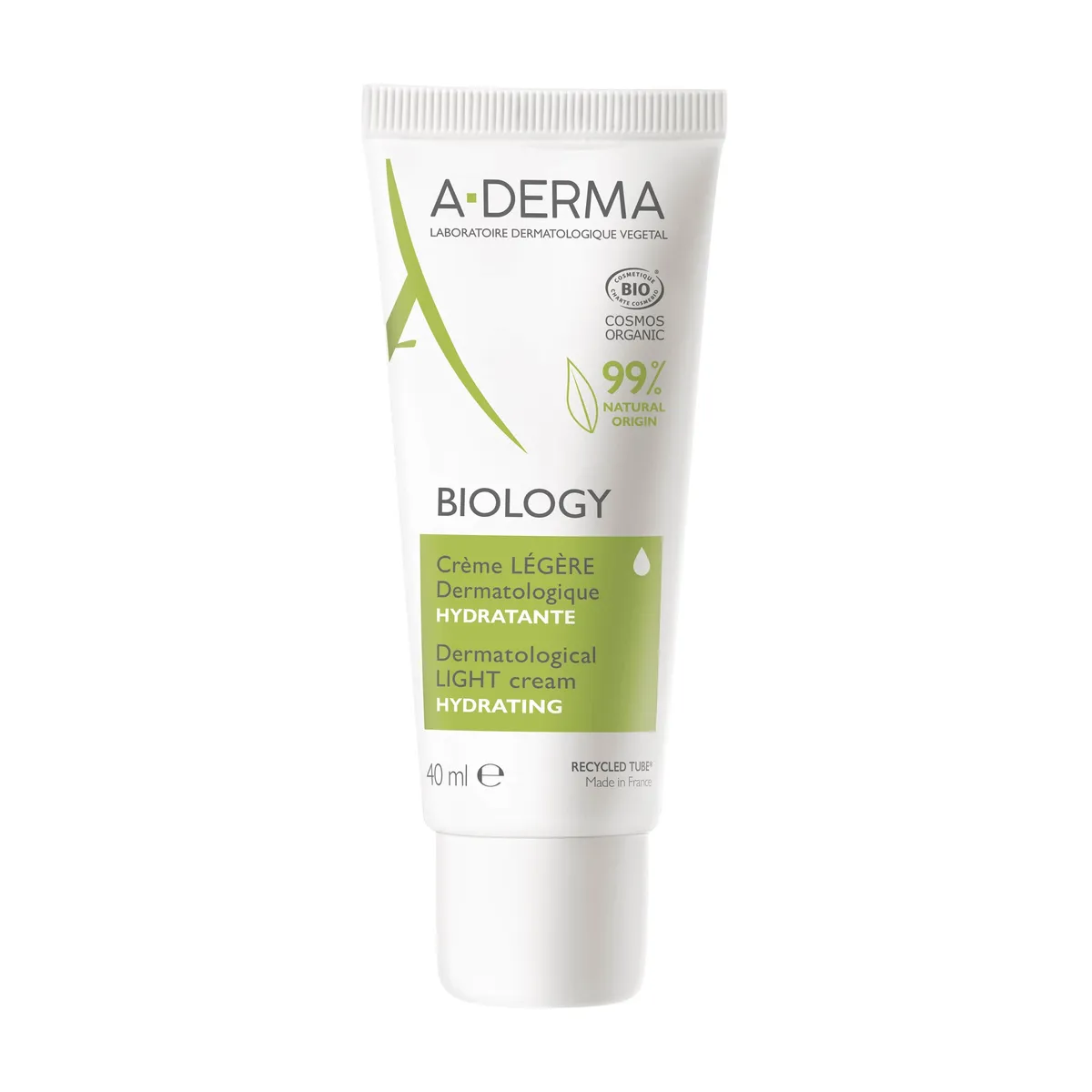 A-Derma Biology Crème Légère Dermatologique Hydratante 40Ml