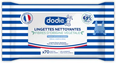 Dodie Reinigingsdoekjes Huidkalmerend 3-in-1 70 Doekjes