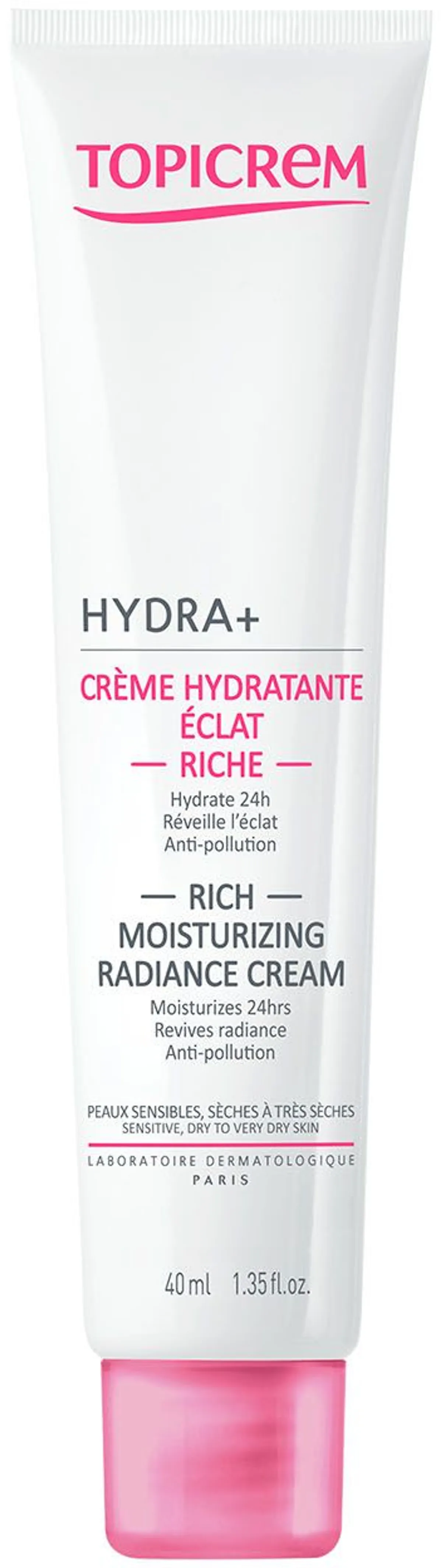 Topicrem Hydra+ Hydraterende Crème Eclat Riche 40 ml