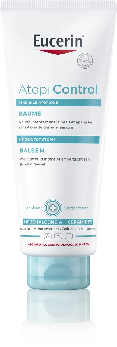 Eucerin AtopiControl Balsem Snel Absorberend Zeer Droge Huid met neiging tot Atopie Tube 400ml