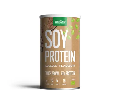 Purasana Sojaeiwitten Cacao 400 g