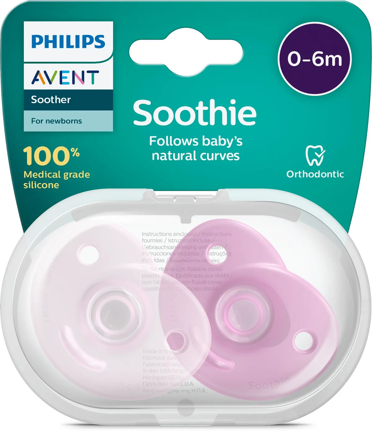 Avent Fopspeen Soothie Girl 2 Stuks