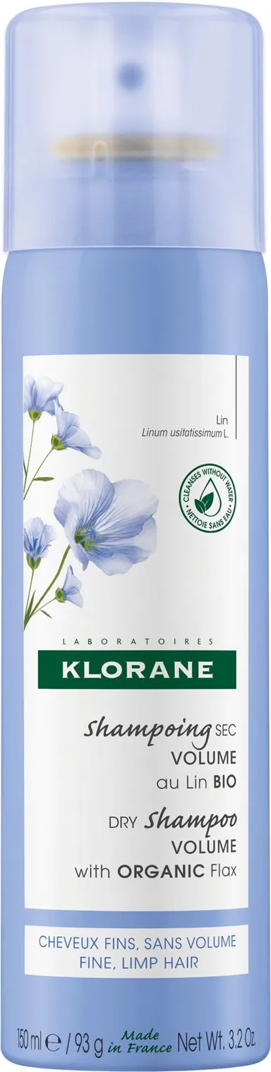 Klorane Bio Vlas Volumedroogshampoo 150Ml