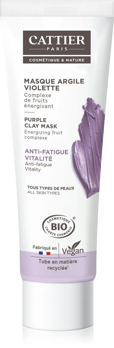 Cattier Masker Paarse Klei Bio 100 ml