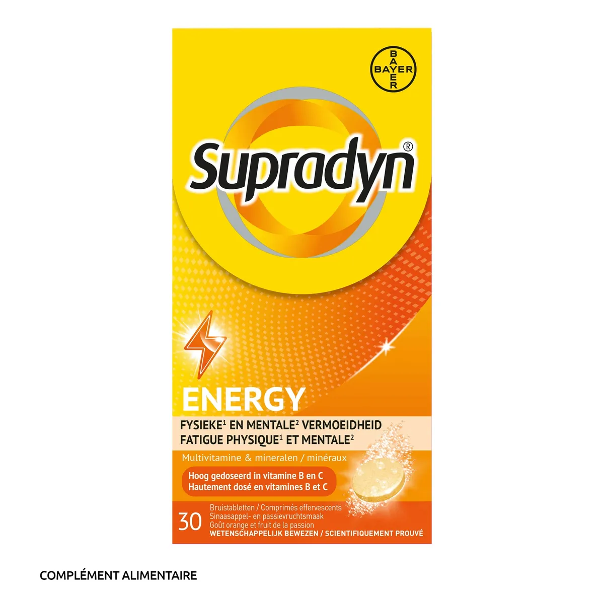 Supradyn Energy 30 Comprimés Effervescents