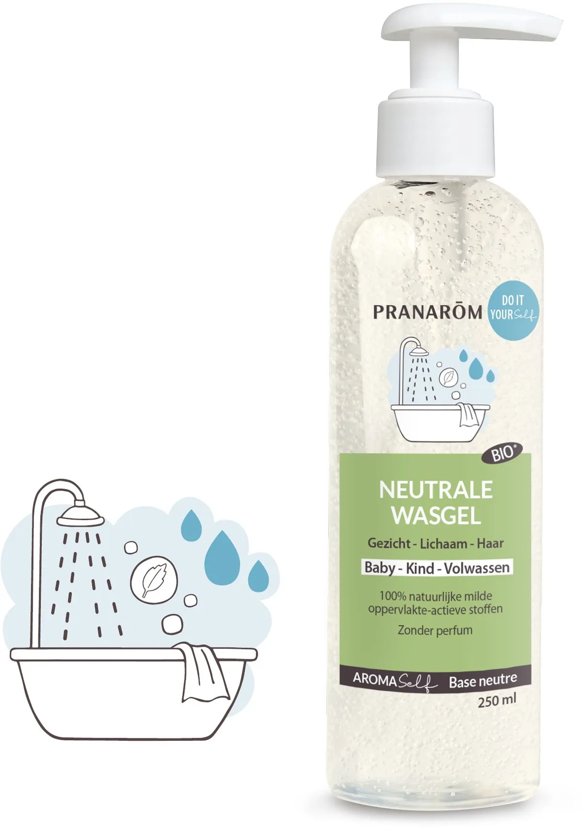 Pranarôm Aromaself Neutrale Reinigingsgel Bio 250 ML