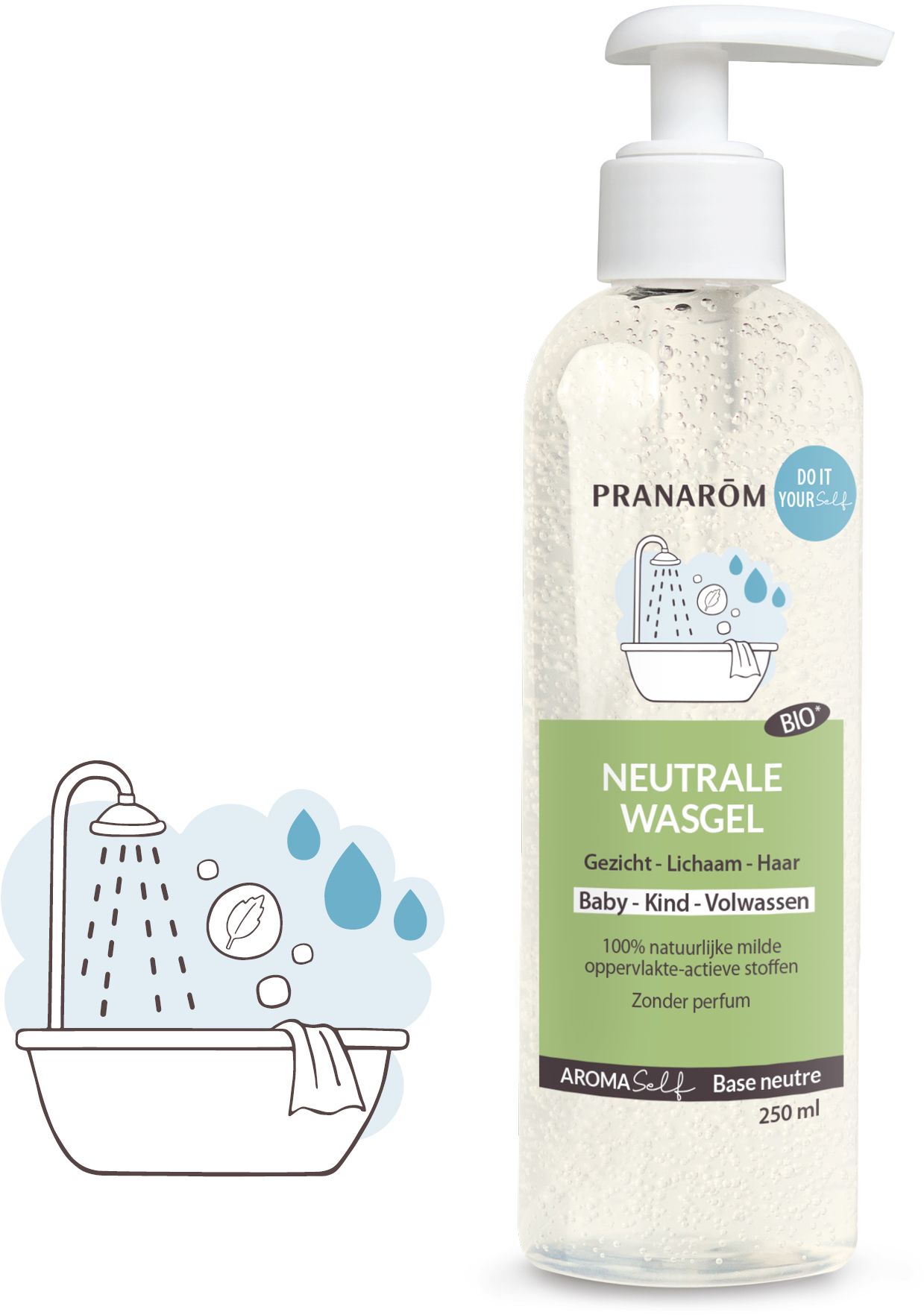 Pranarôm Aromaself Neutrale Reinigingsgel Bio 250 ML - Pranarôm