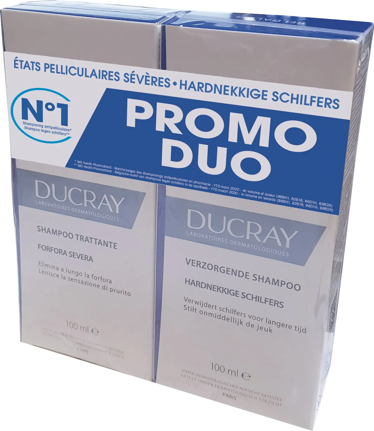 Ducray Kelual DS Shampoo Ernstige Roos 2 x 100 ml