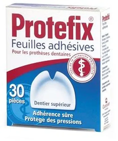 Protefix 30 Feuilles Adhésives Dentier Superieur