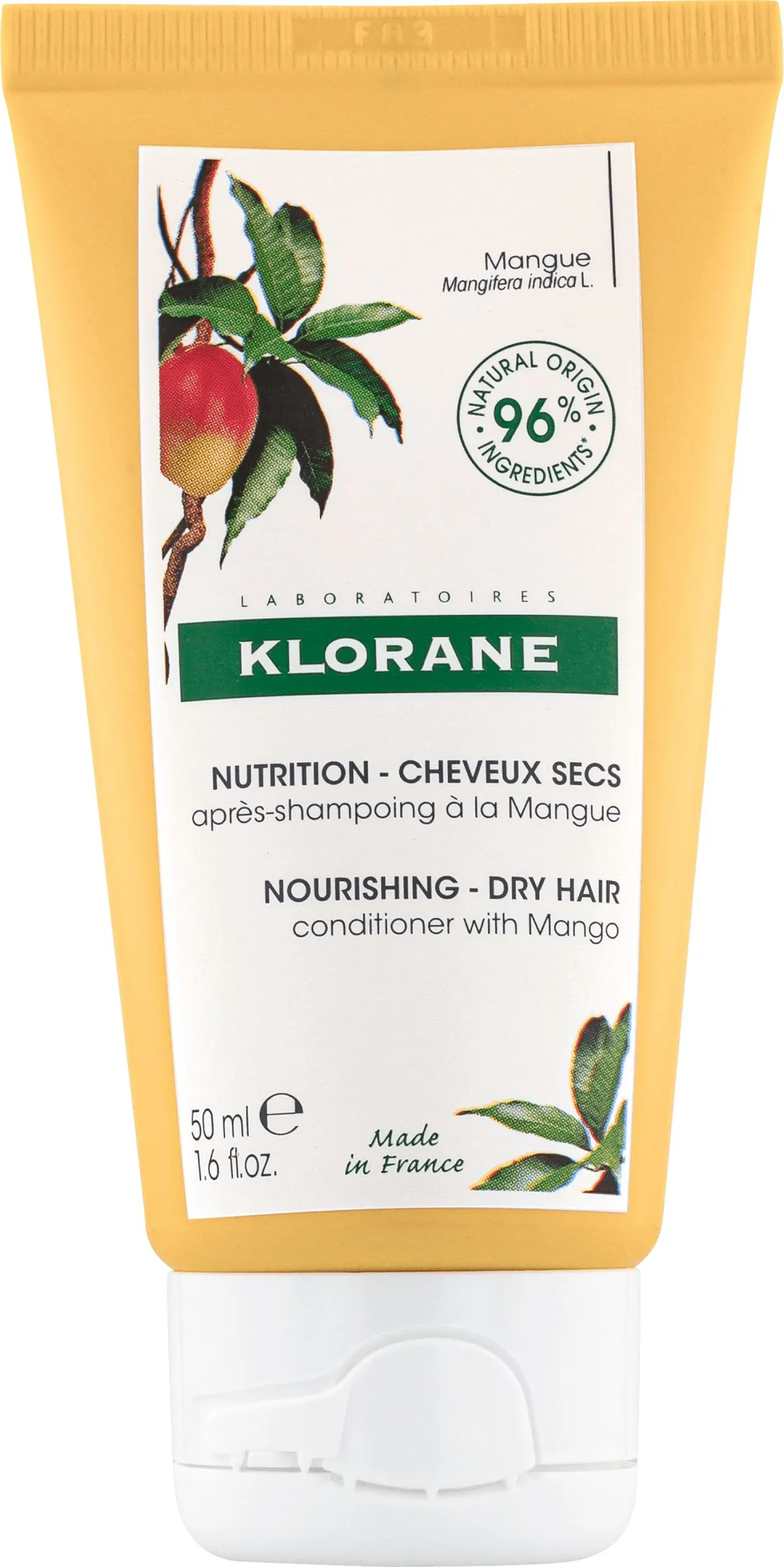 Klorane Mango Voedende Conditioner Geeft Glans 50Ml