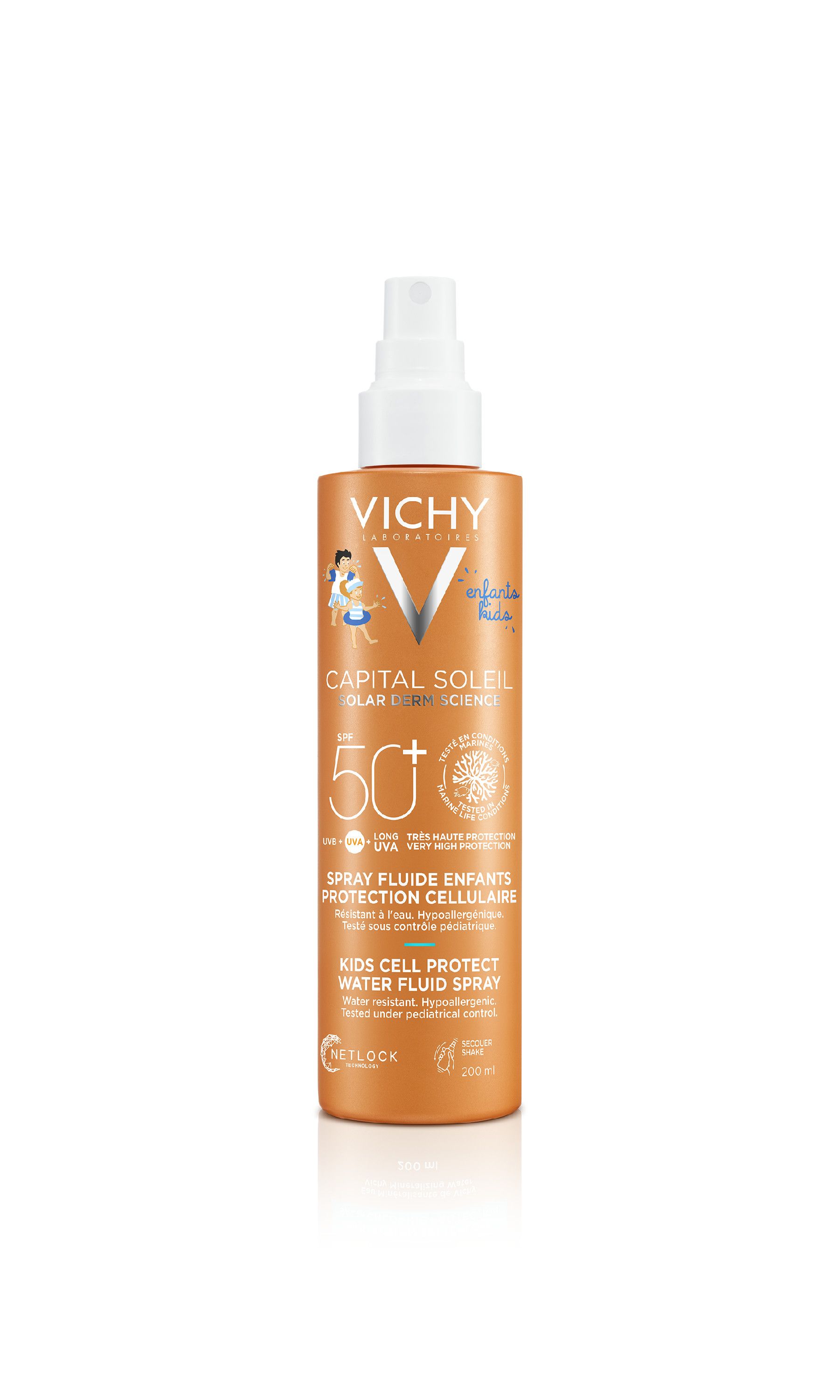 Vichy Capital Soleil Vloeibare Zonnespray Kids SPF50+ 200 ml - Vichy