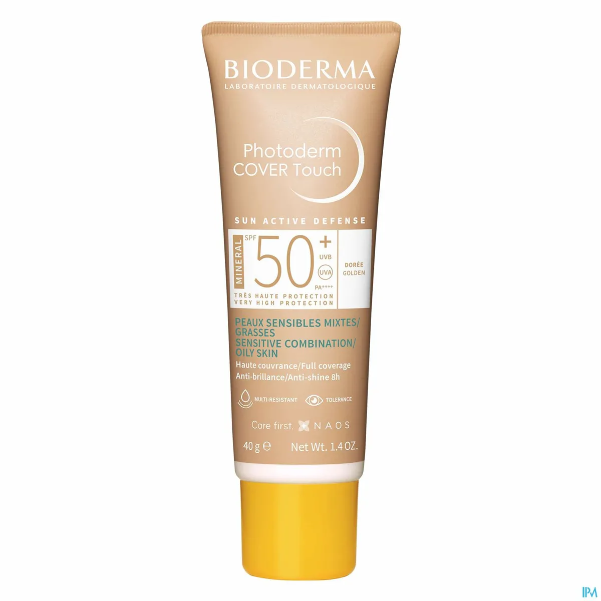 Bioderma Photoderm Cover Touch Minéral IP50+Dorée 40g