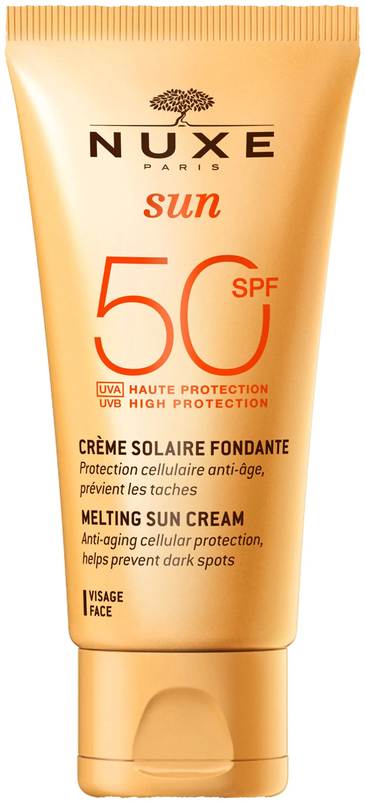 Nuxe Sun Smeltende Crème Hoge Bescherming Gezicht SPF 50 50 ml