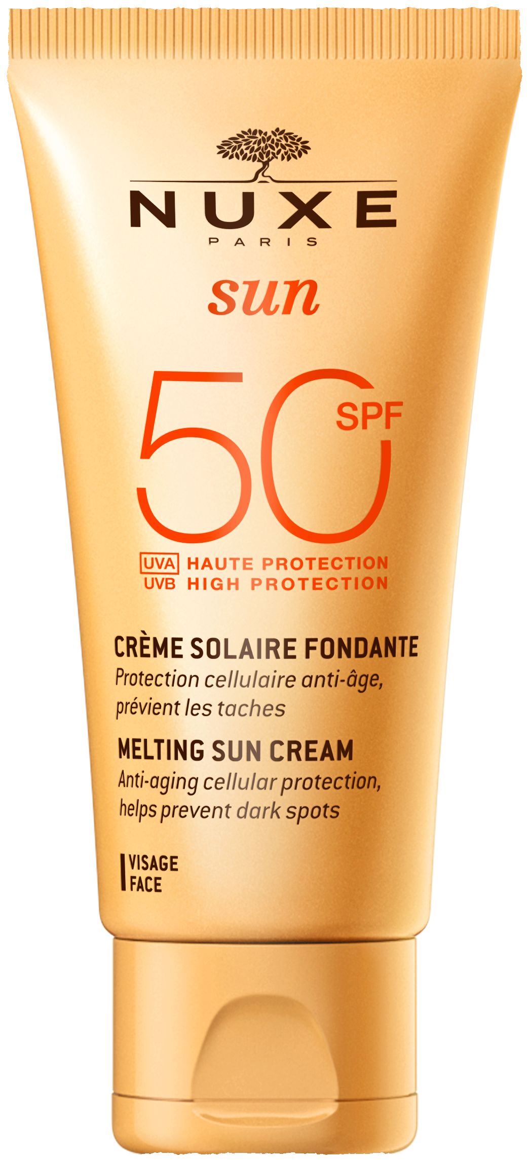 Nuxe Sun Smeltende Crème Hoge Bescherming Gezicht SPF 50 50 ml - Nuxe