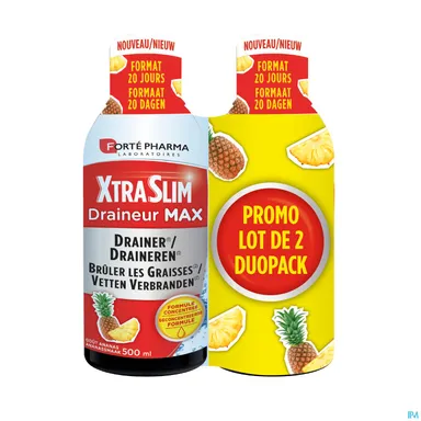 Forté Pharma Xtraslim Vochtafdrijver Max 2 x 500 ml (Promo Duopack)