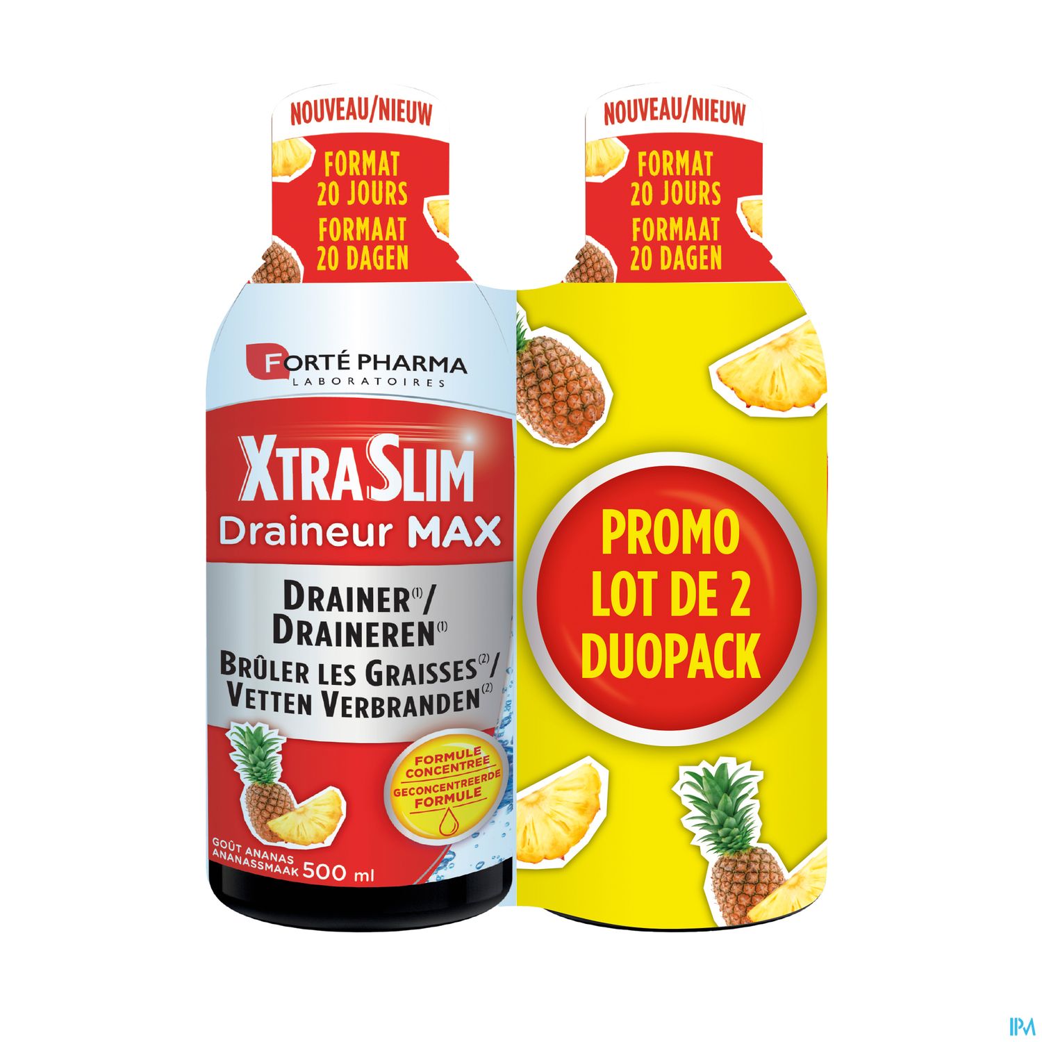 Forté Pharma Xtraslim Vochtafdrijver Max 2 x 500 ml (Promo Duopack) - XTRASLIM