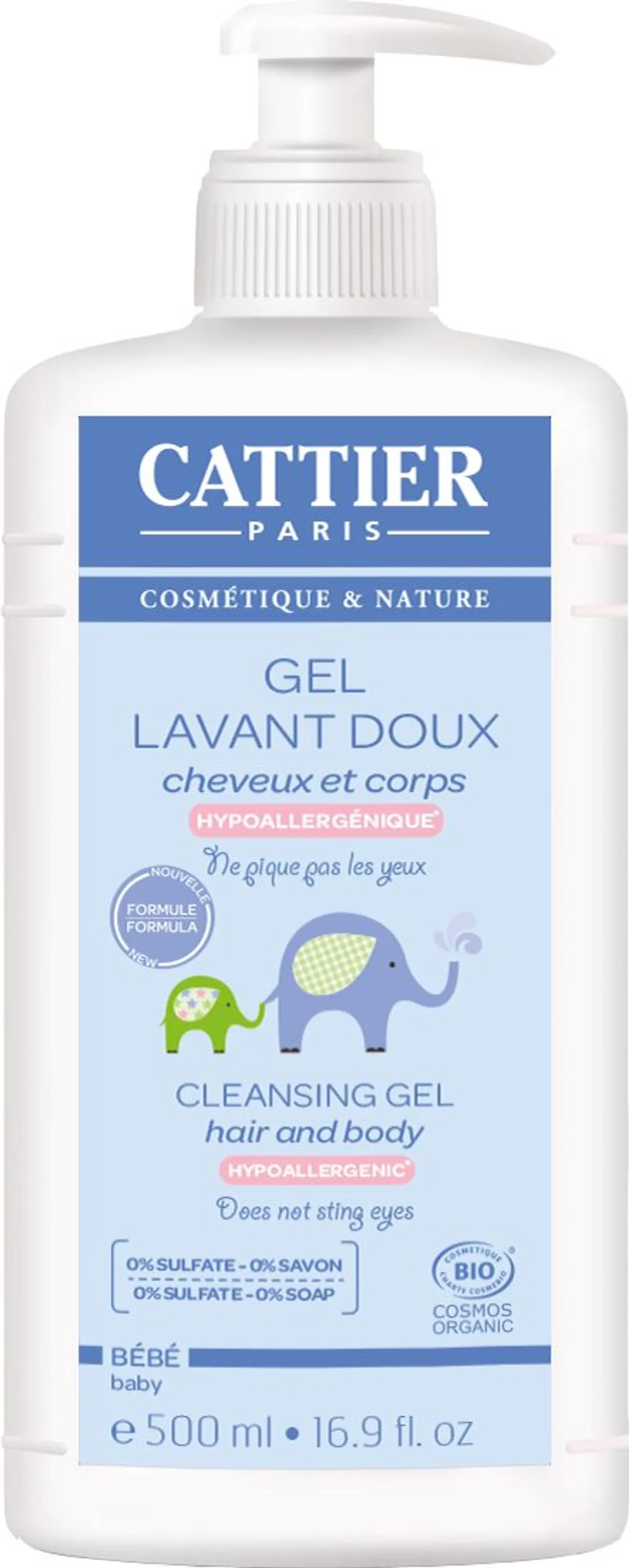 Cattier Babyverzorging Milde Reinigingsgel 500 ml