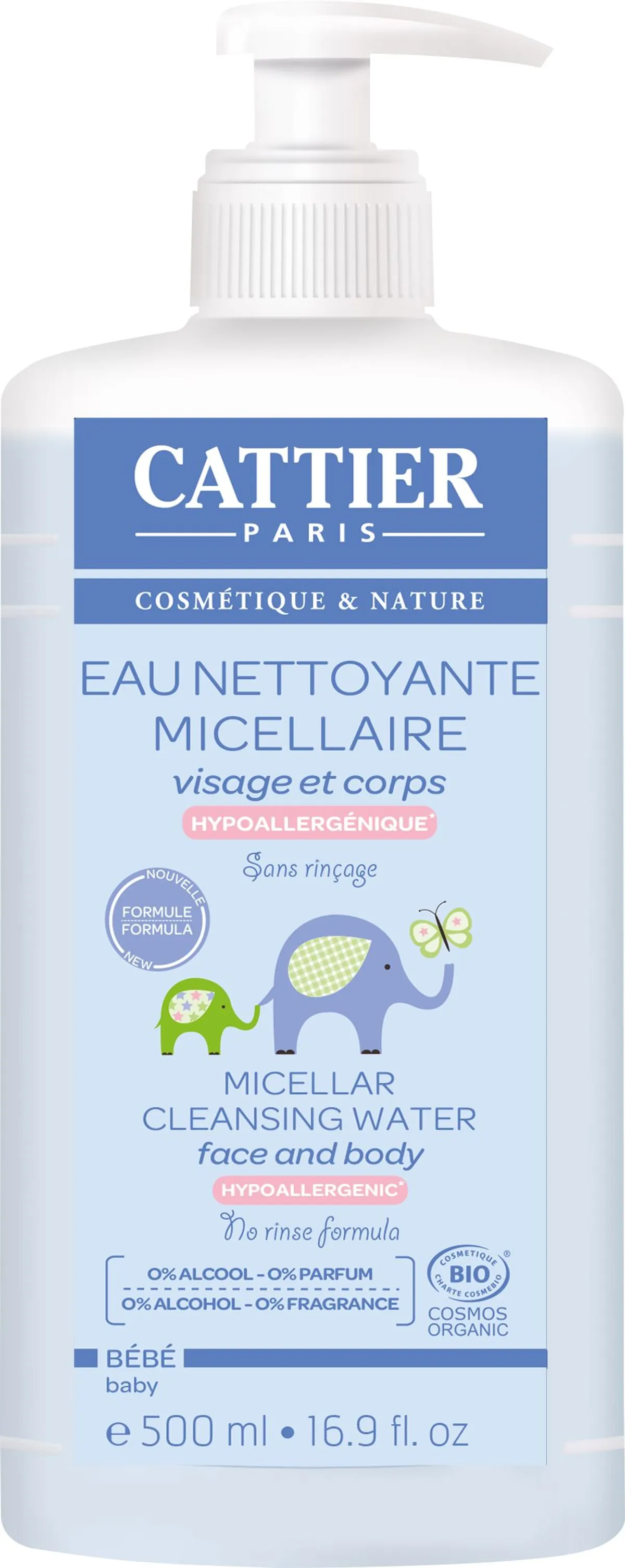 Cattier Bébé Micellair Reinigingswater Bio 500 ml