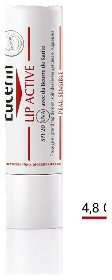 Eucerin pH5 Lip Active SPF 20 Soin Stick Baume à Lèvres 4,8gr