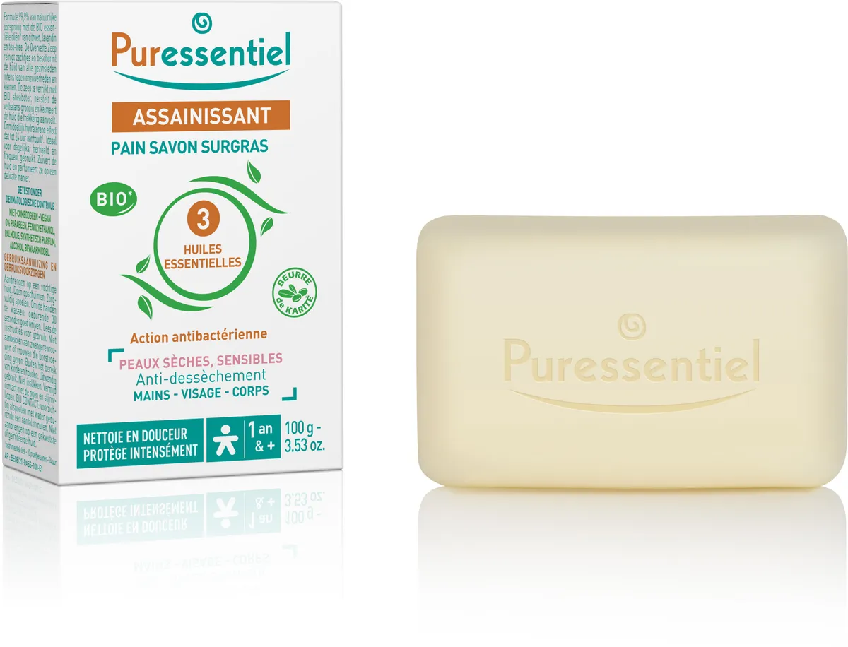 Puressentiel Zuiverende Overvette Zeepblok 250 ml