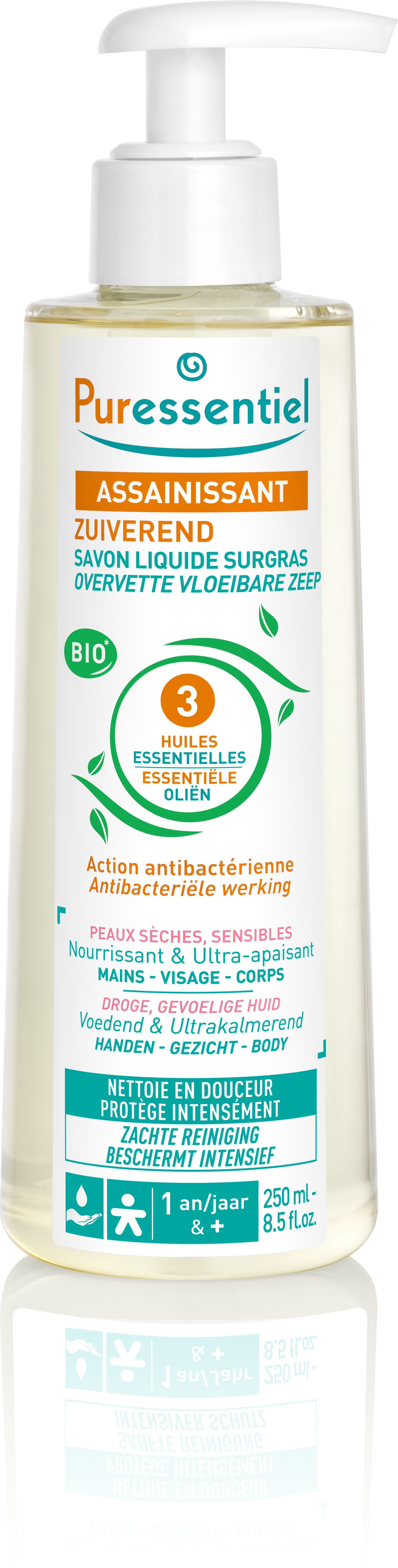 Puressentiel Zuiverende Vloeibare Overvette Zeep 250 ml - Puressentiel