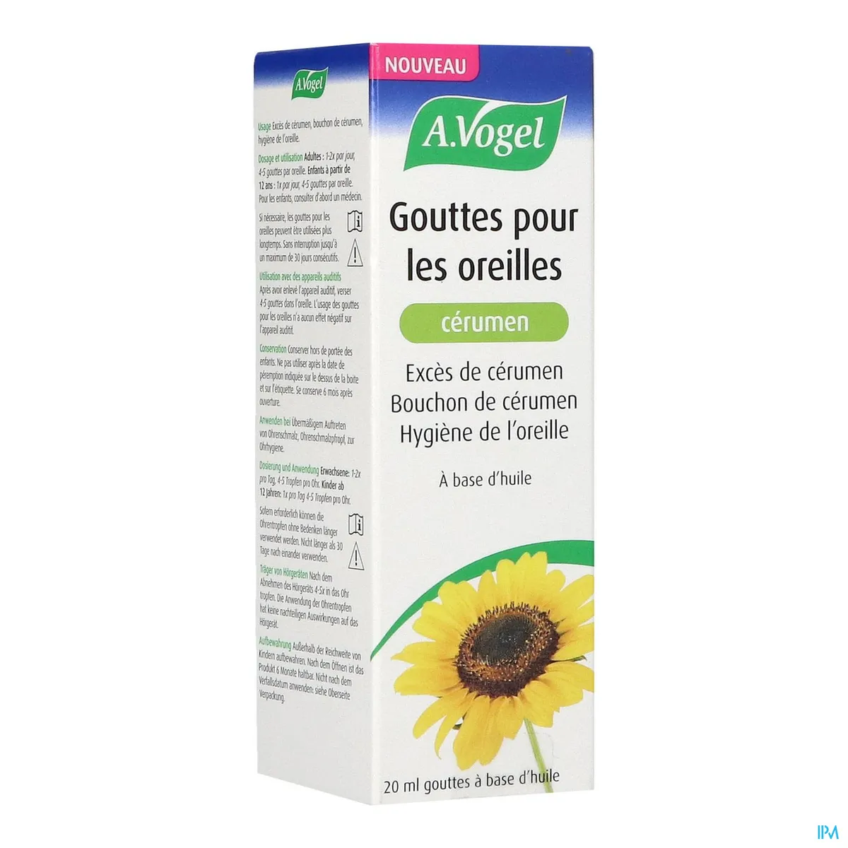 A.Vogel Oreilles Cérumen Gouttes 20ml