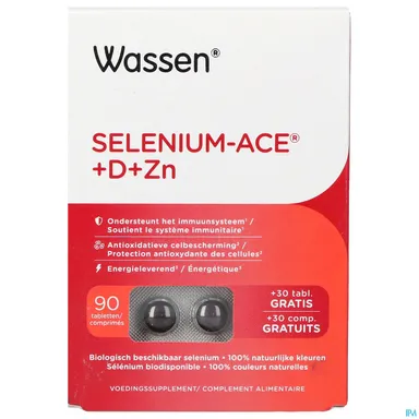 Wassen Selenium-ACE+D+ZN 90 Comprimés (30 comprimés gratuit)