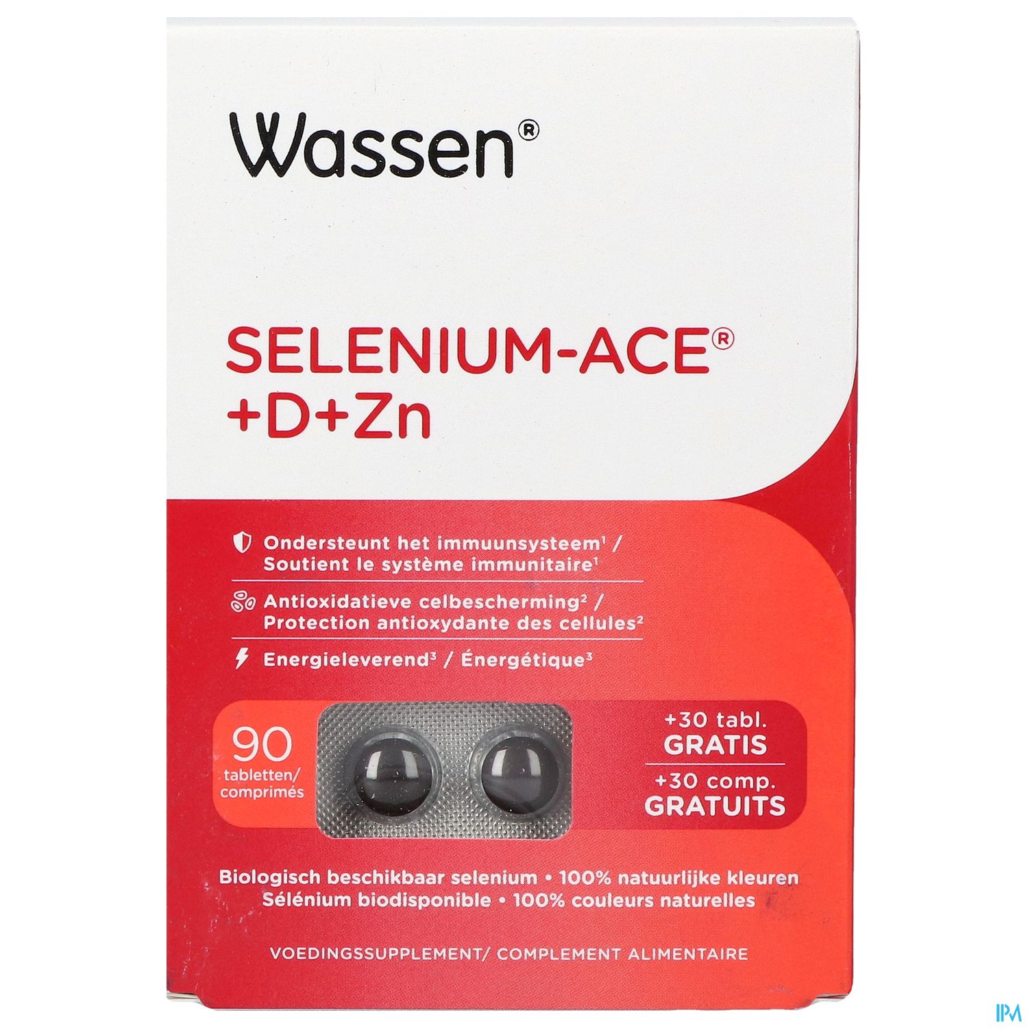 Wassen Selenium-ACE+D+ZN 90 Tabletten (30 tabletten gratis) - Wassen