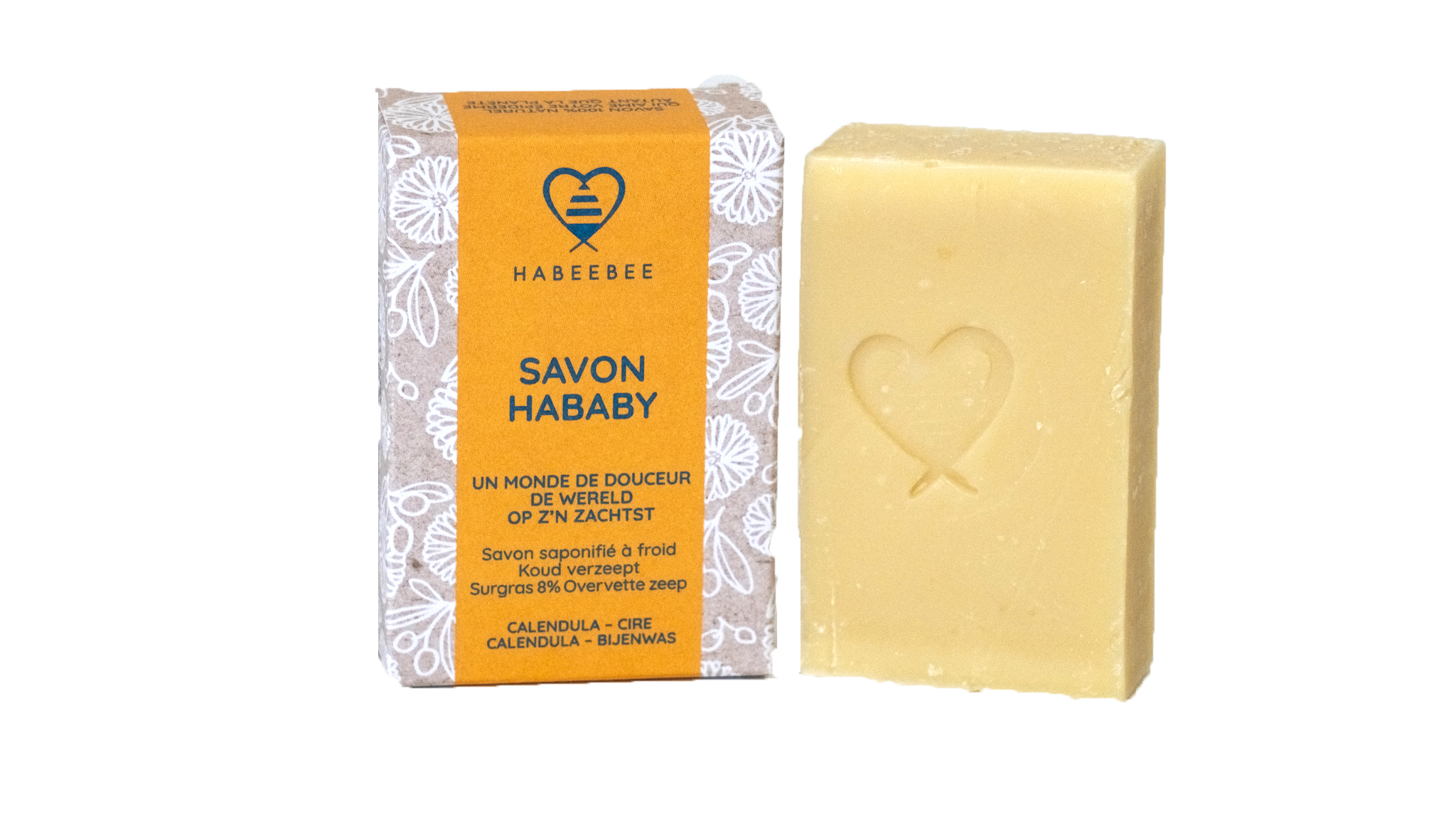 Habeebee Hababy Zeep Bijenwas Calendula 100 g - HABEEBEE