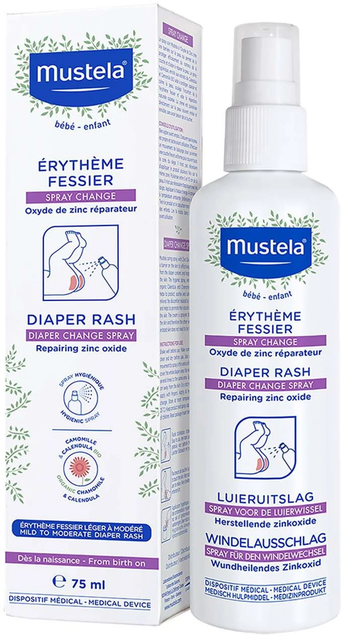 Mustela Luierspray 75 ml