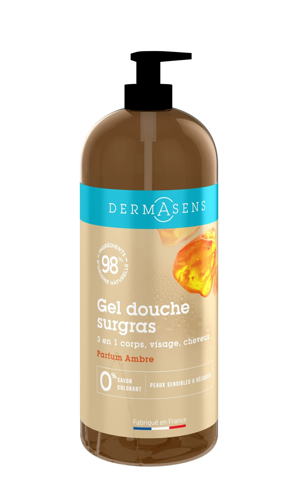 Marque Verte Dermasens Gel Douche Surgras Corps Et Cheveux Ambre 1L