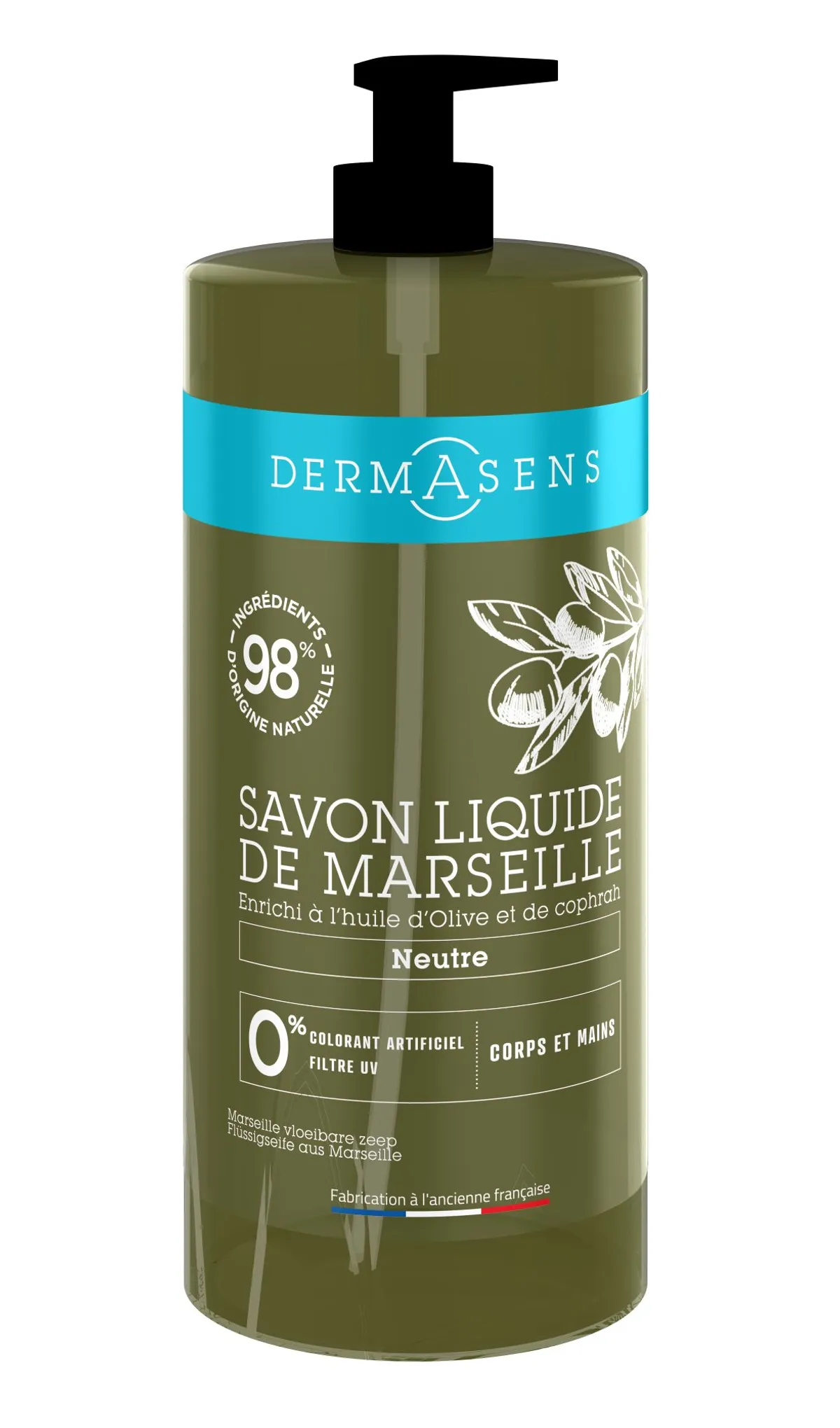 Marque Verte Dermasens Savon De Marseille Neutre 1L