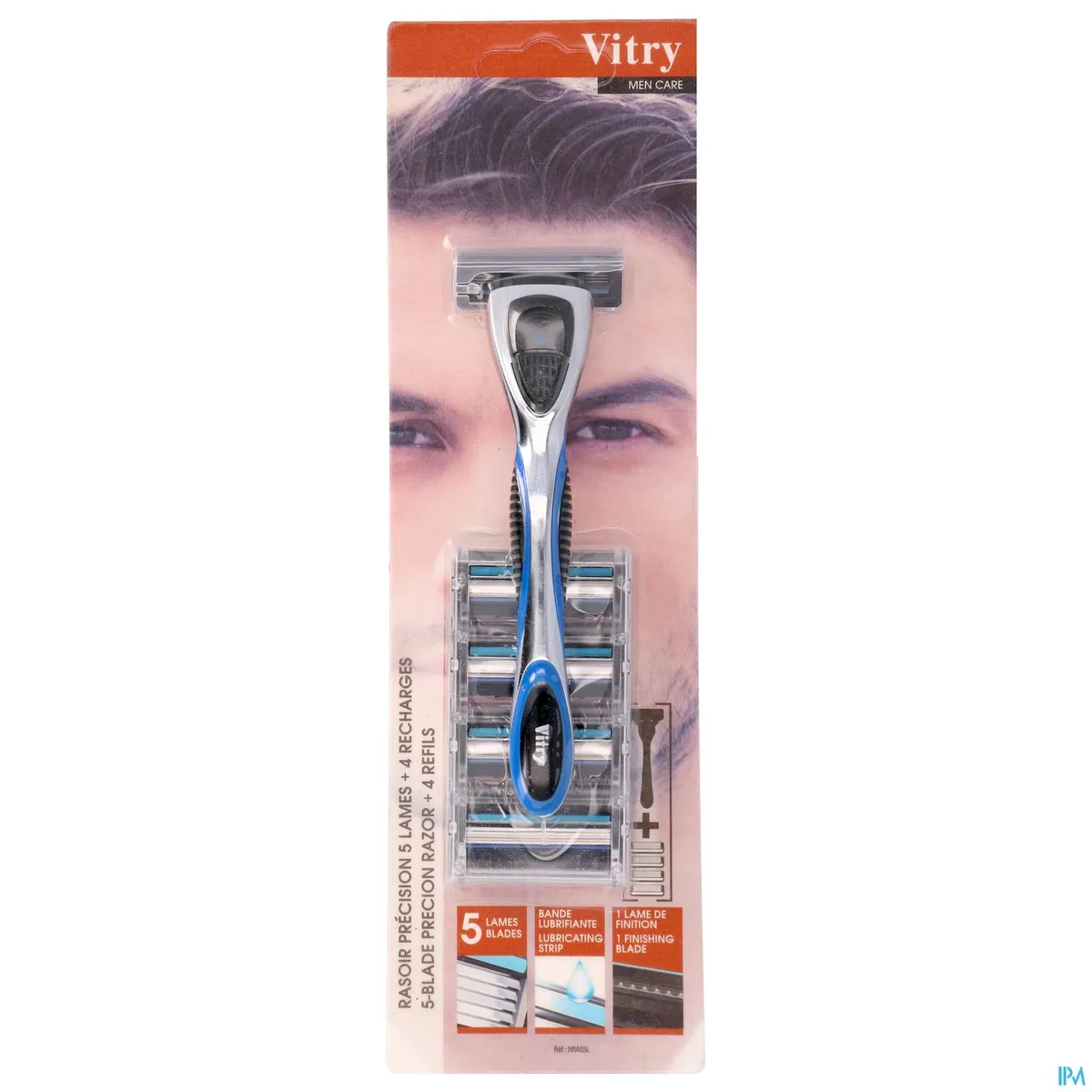 Vitry Rasoir Précision 5 Lames + 4 Recharges