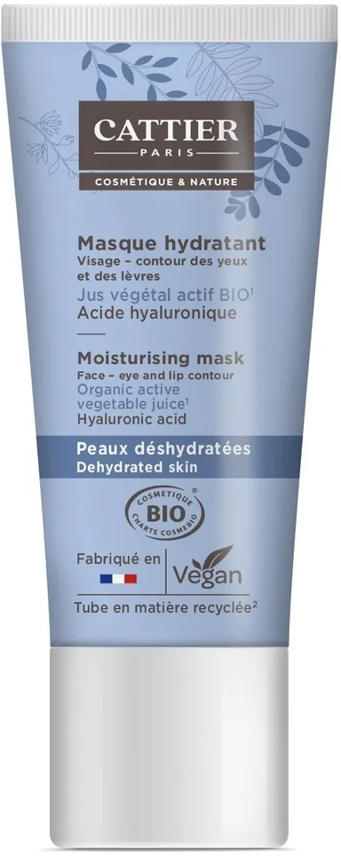 Cattier Hydraterend Masker Gezicht & Ogen Bio 50 ml