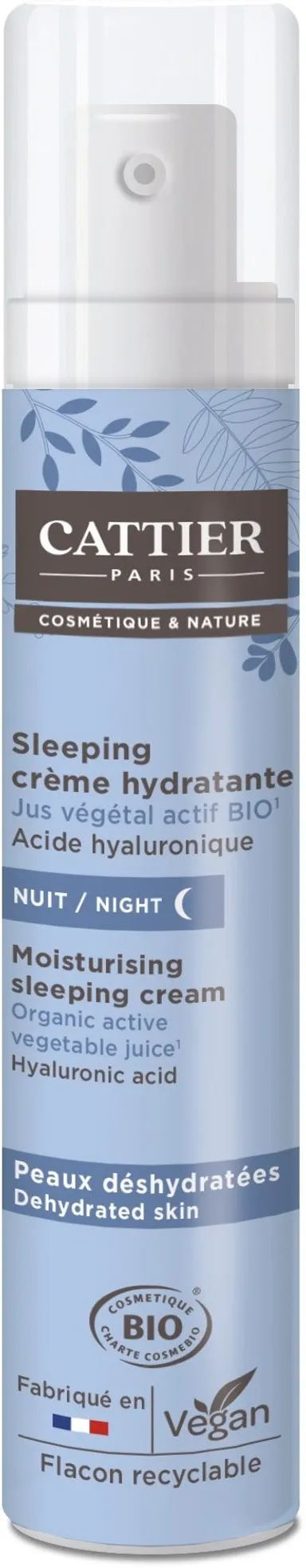 Cattier Sleeping Crème Hydraterend Bio 50 ml
