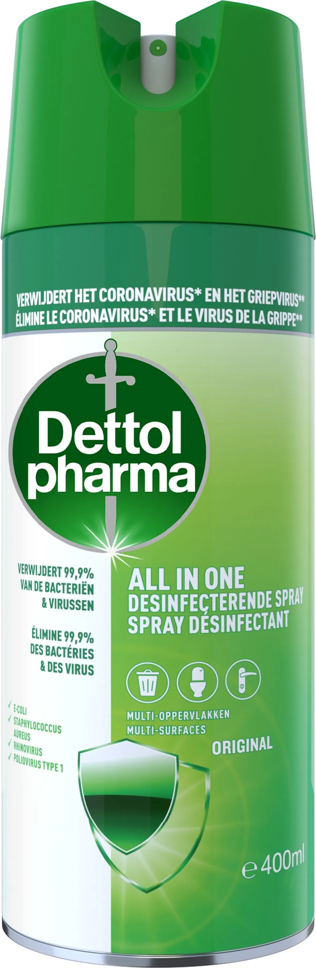 Dettolpharma All In One Desinfecterende Spray 400 ml