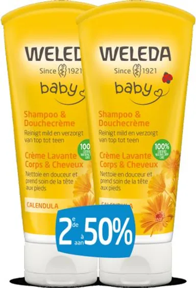 Weleda Baby Crème Lavante au Calendula Duo 2x200ml