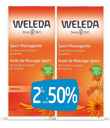 Weleda Massageolie met Arnica 2x100 ml