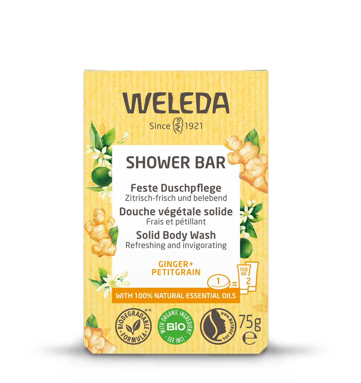 Weleda Shower Bar Gingembre-Petit Grain 75g