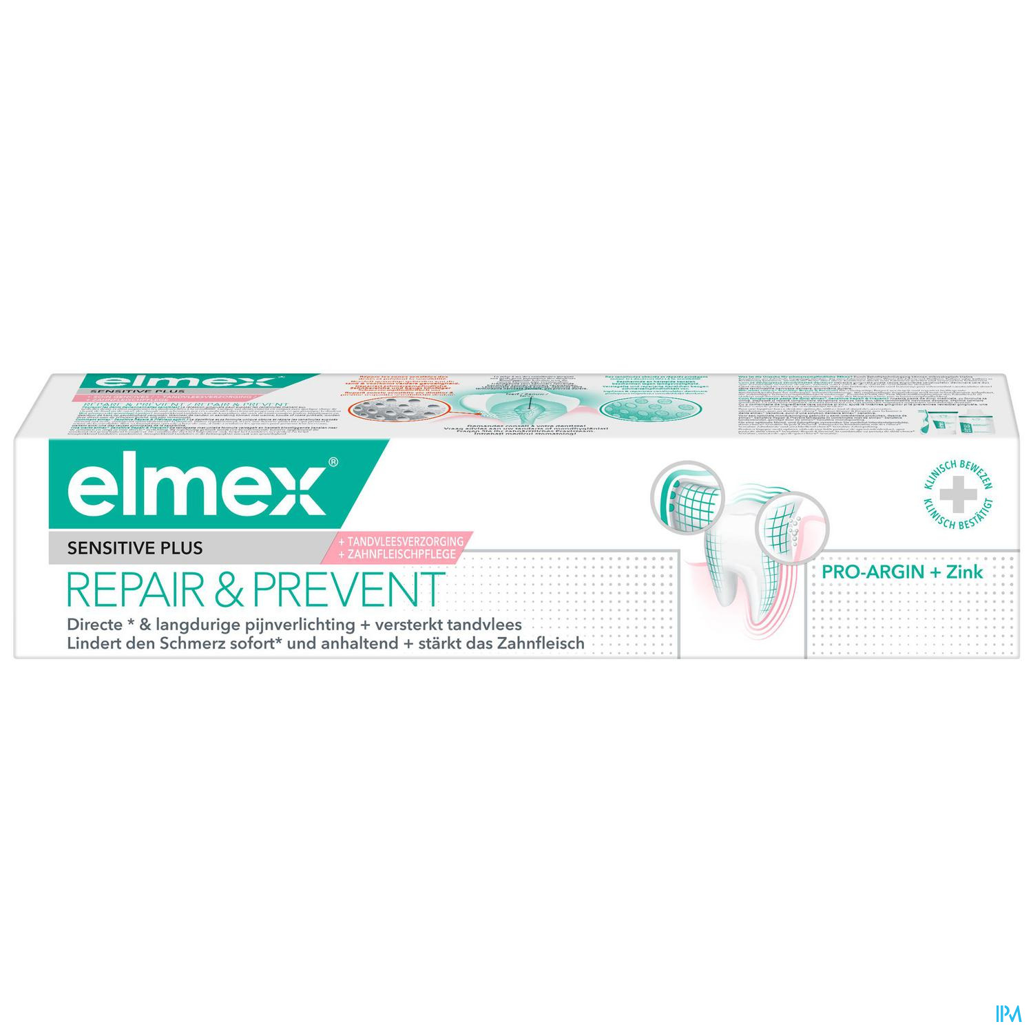 Elmex Sensitive Tandpasta Plus Herstellend En Preventief 75 ml