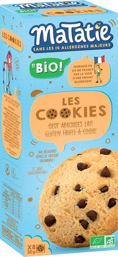 Matatie Cookies Chocoladestukjes 8 x 20 g