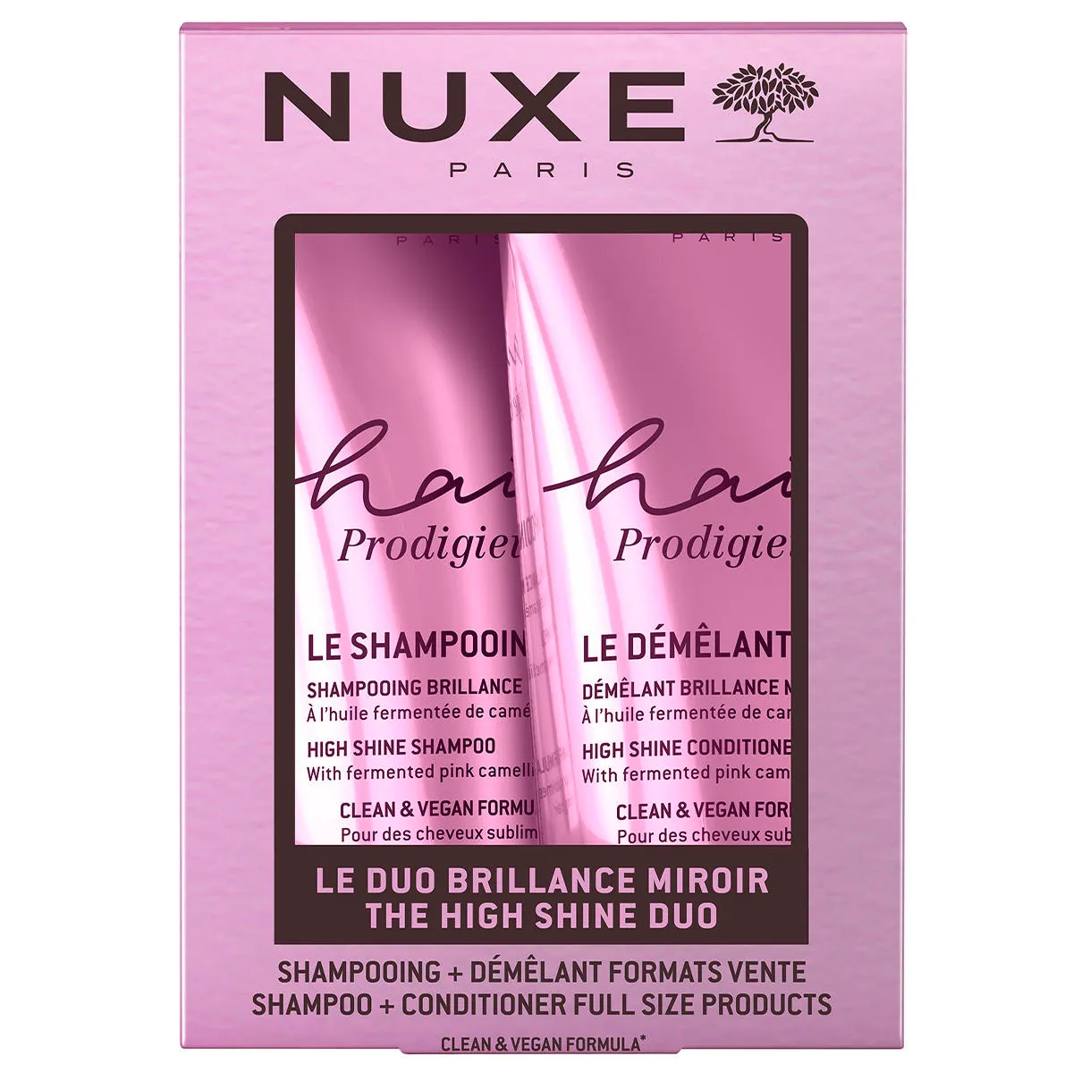 Nuxe Duo Brillance Miroir Shampooing 200ml + Démêlant 200ml